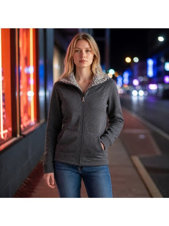free2b Sweaters - Women's Full Zip Fleece Lined Jacket